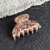 Pinza de garra de acetato estilo coreano Alan, tamaño mediano clásico, para peinados semi-recogidos, accesorio para el cabello tipo pinza de tiburón elegante y exquisito para la parte trasera de la cabeza