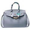 Bolso de Mano de Lujo Ligero Transfronterizo, Bolso Cruzado para Mujer, Estilo Nuevo con Hebilla de Cierre, Bolso de Hombro Versátil, Patrón de Lichi, Bolso de Mano de Alta Gama para el Trabajo