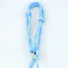 25cm Miumiu Corda Nó de Diamante Artesanal Colorido Corda de Pular Chaveiro Pingente Decorativo para Mochila Corda