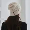 Cachemira Otoño/Invierno 2026 Nuevo Estilo para Mujer Caliente de Punto Hueco Hecho a Mano con Orejeras Moda Diadema de Punto