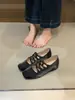 Zapatos Mary Jane con Tira Cruzada para Mujer 2026 Nuevo Estilo Aumento de Altura Interior Punta Cuadrada Zapatos Planos de Ballet Tira Elástica Zapatos para Viajes