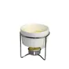 Exportação Forno Cerâmico para Derreter Manteiga de Assar, Suporte de Ferro para Derreter Manteiga, Forno Cerâmico para Derreter Chocolate, Especial para Derreter Manteiga