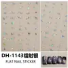 E-commerce Transfronteiriço Novo Estilo 3D Flat Ins Venda Quente Adesivos de Unha Hot Stamping Laser Estrelado Decalques de Unha DH1143