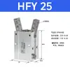 Cilindro Neumático de Dedo Tipo Y HFY10/HFTY16/20/25/32/6 puntos de Apertura y Cierre Pinza Neumática Manipulador de Pinza Pequeña