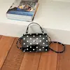 Bolso casual de lunares para mujer, nuevo y moderno estilo otoño 2026, bolso de hombro, bolso cruzado, bolso cuadrado pequeño de moda