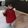 [Oferta de liquidación] Ropa nueva de invierno para niños Versión coreana Más fácil de combinar Suéter para niños Otoño e Invierno Color liso Suéter para niños Grueso