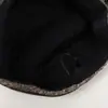 Chapéu de Outono e Inverno Nova Moda Cor Sólida Simples Quente e Confortável Topo Plano com Decoração de Fivela de Cinto Boné de Beisebol Casual Retrô