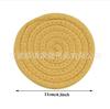 Posavasos de cuerda de algodón caliente transfronterizo, mantel individual de cuerda de algodón multicolor opcional, tapete absorbente con aislamiento térmico para cuencos, tapete para ollas, hermoso y práctico