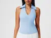 Ropa de Tenis de Color Contrastante Traje Deportivo para Mujer Top Deportivo Fitness Chaleco de Yoga de Secado Rápido Falda Corta Media Falda