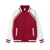Jaqueta baseball raglan 380G com padrão de diamante, camada de ar, color block, estampa retro americana, caimento solto, logo personalizado disponível