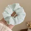 Goma de pelo Menta Mambo Verde para Mujer, Banda Elástica para Cola de Caballo Lateral de Verano, Accesorio para el Cabello Estilo Coreano Suave Estrellado