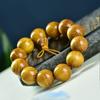 Pulsera de Sándalo Dorado Natural 20 Cuentas de Buda para Hombre Rosario de Moda Pulsera para Mujer 108 Colección Wenwan Fabricante Venta al por Mayor