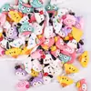 Acessórios de Resina Desenho Animado Fofo Animais Frutas DIY Cola de Chantilly Patch para Capa de Celular Patch para Geladeira Fivela de Sapato Material