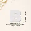 Parches bordados de letras y números con lentejuelas blancas más vendidos transfronterizos, adhesivo termofusible para decoración de ropa, sombreros y embalaje