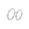 Anillo de bambú ajustable con apertura que no se decolora, nuevo estilo 2024, regalo de San Valentín, anillo sencillo para novia