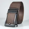 F074 Fivela Automática Cinto de Nylon Moda Masculina Dente-livre Fivela Automática Cinto para Uso Externo Cinto de Lona Espessa para Calças