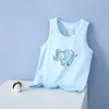 Chaleco de Algodón Lycra para Niños de Verano Delgado Niños y Niñas Bebé Niños Transpirable Camiseta Base Sin Mangas para el Vientre Ropa Infantil