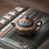 Ferro de ouro esmalte nuvem camisa pote cerâmica filtro bule tamanho pequeno único pote artesanal casa retrô grés kung fu conjunto de chá