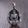 Golden Deer King Foot Silver 99 Vintage Craft Thai Silver Atacado Estilo Chinês Seis Caracteres True Words Lotus Silver Pingente Mulheres