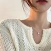 Collar pequeño de cereza con diseño nicho estilo coreano para mujer, estilo simple y moderno, único, de verano, para combinar con todo, joyería, cadena para la clavícula