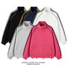 Moletom Funcional Avançado com Gola Alta Masculino Forrado com Fleece Outono e Inverno Tamanho Grande Algodão Veludo Raposa Prateada Pesado Solto Top Base