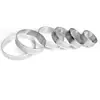 Anillo para tarta francesa de acero inoxidable 304 con agujero, soldadura a tope láser, borde redondo sin rayar la mano, anillo de torre redonda perforada de 0,8 mm