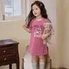 Vestido de Niña Verano Infantil Casual Elegante Manga Corta Una Pieza Vestido de Princesa Niña Pequeña Ropa Infantil Vestido de Verano Vestido Infantil