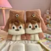 Guantes de Celebridad de Internet Transfronterizos, Guantes de Invierno de Felpa de Medio Dedo con Cubierta Plegable Calientes sin Dedos de Piel Sintética de Visón Tejidos para Estudiantes y Niños