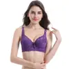 Sujetador de encaje ajustable con copa de algodón ultrafino de talla grande, sexy, con aro de acero fruncido, ropa interior femenina al por mayor