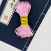 20 metros cordón de nudo chino poliéster de colores No. Cuerda tejida a mano de 5 hilos material para joyería DIY al por mayor