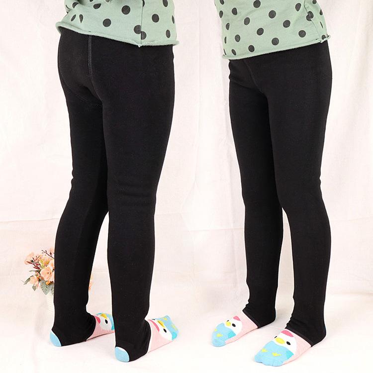 2018六指鼠8803女童保暖踩脚裤3-12