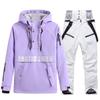 Nuevo traje de esquí de snowboard para hombres y mujeres, traje de invierno cálido y grueso, traje de esquí de estilo coreano, traje doble