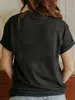 Tamanho Europeu Transfronteiriço Top de Moda Feminina de Verão com Estampa Vibrante de Pássaro Gola Redonda Manga Curta Camiseta Casual