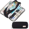 Producto Popular Transfronterizo, A Prueba de Polvo, Duradero, Compartimentos Múltiples, Gran Capacidad, Estuche Escolar para Estudiantes, Bolsa Portátil Multifuncional para Guardar Papelería