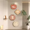 Decorações de parede auspiciosas e com tema de sorte para o hall de entrada, decoração moderna e minimalista para a sala de jantar, obras de arte criativas para a sala de jantar, sala de estar ou parede de fundo da TV.
