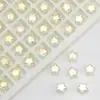 Venda Quente Transfronteiriça 8mm Galvanizado Estrela de Cinco Pontas Contas de Vidro Pingente de Cristal DIY Acessórios de Cabelo Colar Pulseira Materiais e Acessórios