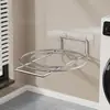 Estante de almacenamiento para lavabo debajo del gabinete del baño estante para lavabo baño sin perforaciones lavabo estante de acero inoxidable montado en la pared