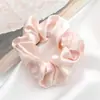 Nuevas Gomas para el Cabello Brillantes de Seda Imitación Transfronterizas Que No Dañan el Cabello, Scrunchies Elásticos de Satén, Accesorios para el Cabello en Stock, Diseño de Moño