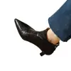 Botines de Tacón de Aguja Puntiagudos para Mujer Tacón de Gatito Botas Individuales Moda Primavera y Otoño 2026 Nuevo Estilo Adelgazantes Botines Pequeños Botines Botas Ajustadas