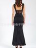 2025 Europeo y Americano Transfronterizo Nuevo Top de Tubo Delgado Sexy Vestido de Banquete Cubre Caderas Verano Encaje Falda Larga