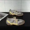 Sapatos Rasos Casuais Leves de Verão para Mulheres com Velcro, Versáteis, Baixos, Confortáveis, Respiráveis, Sapatos Mary Jane