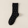 Calcetines para Mujer Estilo Japonés Otoño e Invierno Nuevos Calcetines de Media Caña de Lunares para Mujer Venta al por Mayor Versátiles Calcetines Holgados con Puño de Burbuja de Algodón