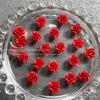 Esenciales de Año Nuevo Arte de Uñas Rojo Joyería Mixta Peonía Tridimensional Rosa Accesorios de Arte de Uñas Navideños Material de Arte de Uñas de Flores Suaves