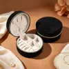 Caja de joyería portátil directa de fábrica con espejo, caja de joyería de lujo de alta gama, caja de almacenamiento de pulsera de cristal, collar, pendientes al por mayor