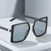Gafas de Sol Estilo Nuevo para Mujer, Moderno Marco Grande Patrón de Espiga, Versátiles de Moda con Personalidad para Mujer, Uv400