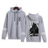 Comércio exterior novo suéter masculino e feminino estilo animação espada lenda Berserk estampa com capuz casais com barras paralelas suéter