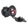 Línea de cable de carga USB para coche de moto barco, cargador de teléfono móvil con doble salida USB modificado