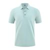 Camisa Polo Masculina de Verão Sem Costura Camiseta de Manga Curta Roupas de Grupo Personalizadas Masculinas Logo Estampado Roupas de Trabalho Slim Fit