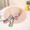 Sombrero de paja de verano con ala grande para el sol, floral, pequeño, fresco, sombrero para el sol, protector solar, sombrero para el sol para mujer, sombrero de viaje para vacaciones en la playa