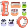 Amazon Molde para Sándwiches de 10 Piezas Hueso de Perro Huella de Perro Molde para Galletas Cortador de Pan Tostado